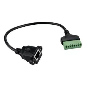 RJ45 iOS핀 터미널 변환 케이블 30cm 제어시스템 산업현장 실험실
