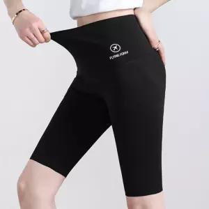 5부 레깅스 하이웨스트 슬링핏 라이딩 러닝 운동 쫀쫀/면스판/바지/운동복/여름/스판/트레이닝/데님/보정