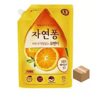 자연퐁 주방세제 오렌지 1.1Lx10개 리필 주방세제