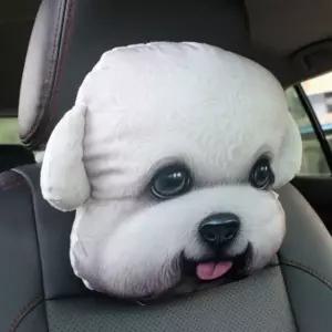 동물 목 쿠션 귀여운 목 쿠션 고탄력 캐릭터 고양이 목베개 강아지 자동차 차량용 머리