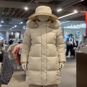 아이더 역시즌 구스다운 스칼렛 여성 롱기장 다운자켓 DWW24508 베이지 218520