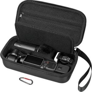 DJI OSMO 포켓 4 / 엑스트라 뮤즈용 AMZEAR 휴대용 케이스 보호 보관 정리용 액세서리 하드 쉘 백 어깨끈