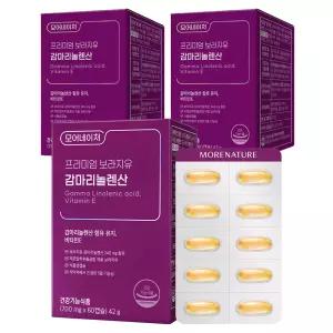 모어네이처 프리미엄 보라지유 감마리놀렌산 60정 3개 선물세트 명절 모임 한가위 시댁 추석