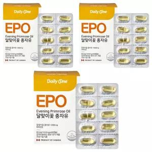 데일리원 달맞이꽃 종자유 감마리놀렌산 3개 60.6g 식사 혼밥 중식 회식 즉석요리 간편요리