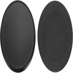 하핑턴 2Pcs 레인지 버너 캡 100mm/3.94인치 플랫 메탈 쿠커 모자 교체 크라운 화염 커버 스토브 오븐 표면