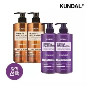 쿤달 네이처 샴푸 500ml x2개+트리트먼트 500ml x2개(향 12종 택 1)