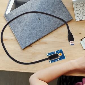 미니 소형 USB 그래픽 카드 외장형 노트북 GPU PCIe 마이닝 확장 게임용 컴퓨터 공급 (노트북용)