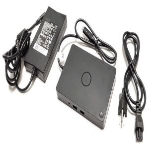 Dell 도킹 스테이션 WD15 USB-C K17A 4K 130W 전원 어댑터 포함 위도 정밀 XPS용 C타입 (450-AFGM)