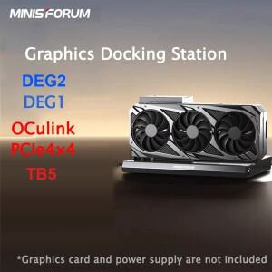 MINISFORUM DEG1/DEG2 OCulink TB5 그래픽 도킹 스테이션(UM880/UM890 게임용) 오픈 스페이스 PCIe4.0x4 확