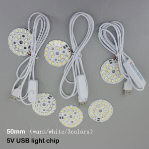 DC 5V USB LED 무드등 10W 탁상용 책상 램프 터치 스위치 디밍 가능 침실 독서용 연장 케이블 화이트 웜 자