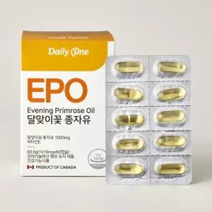 데일리원 달맞이꽃 종자유 감마리놀렌산 1010mg 60정 1개