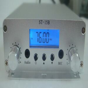 15W ST-15B V3 스테레오 FM 전송 송신기 76-108/113MHz 소형 무선 오디오 전용 호스트