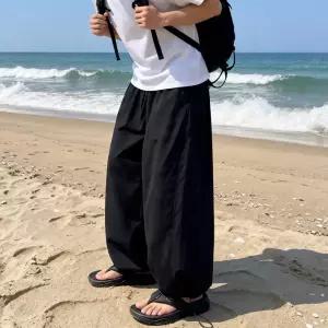 1+1 냉장고바지 벌룬팬츠 쿨링 냉감 와이드 커브드 스웨트 조거