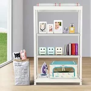 고품질 경량랙 1200x450x1800 4단 조립식 베란다선반 대형 벽 앵글 메탈선반 조립식베란다선반 W345794