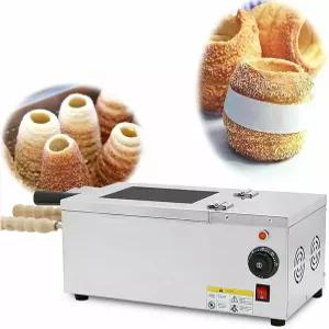 상업용 전기 굴뚝 케이크 오븐 1500W 스크림 콘 브레드 롤 페이스트리 전문 및 가정용 베이킹용 논스틱