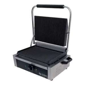글로벌 솔루션 GS1621 샌드위치/파니니 그릴 13인치 x 8 1/2인치 홈 히터 플레이트 스테인리스 스틸