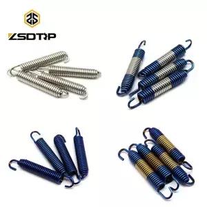 ZSDTRP 2pcs 75mm 오토바이 스테인레스 스틸 배기관 머플러 소음기 스프링