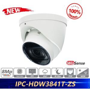 Dahua 오리지널 IPC-HDW3841T-ZS 국제 버전 8MP IR 가변 초점 안구 WizSense 네트워크 카메라 사람 감지 차
