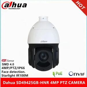 Dahua SD49425GB-HNR 스타라이트 IP66 WizSense 네트워크 PTZ AI 카메라 지지대 얼굴 인식  SMD 4MP 25X 광