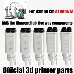 Bambu Lab 3D 프린터 AMS Lite 필라멘트 허브 5방향 구성 요소 스위치 소모품 A1/A1 미니 부품용 멀티 컬러