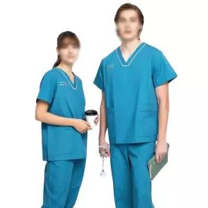 간호복 치과 의상 병원복 여름 수술복 세트 여성 간호 성장 스크럽 유니폼 남성 간호사