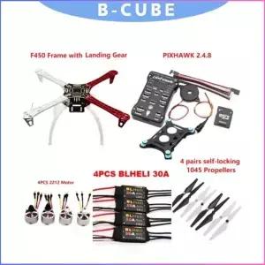 PIXHAWK 2.4.8 F450 드론 키트(BLHELI 30A ESC 2212 모터 100MW 텔레메트리 라디오 및 랜딩 기어 포함)
