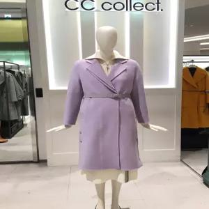 씨씨콜렉트 이중카라 핸드메이드 코트 C194MSG523 594521