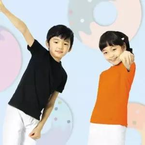 검정티 주황티 아동 반팔티셔츠 면티 쿨티 키즈 기본티 캐주얼룩 초등학생