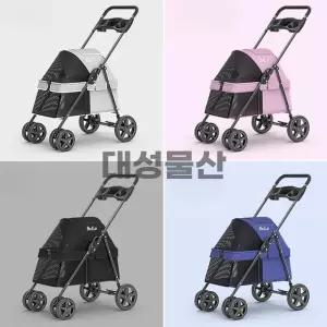 접이식 반려동물 유모차 중형 소형 강아지 산책 카트