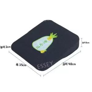 에어 경사방석 밸런스쿠션 바른 방석 블랙 155cm이상 시트 6cm 키높이