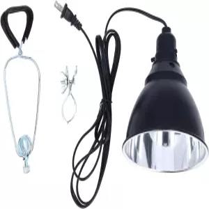 파충류 열 램프 250W 디머블 UVA 베이킹 라이트 닭 도마뱀용 알루미늄 리플렉터 딥 돔 조명 기구 불브