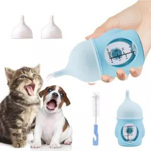 신생아 고양이 젖병 반려동물 용 강아지 핑크색 블루-20ml