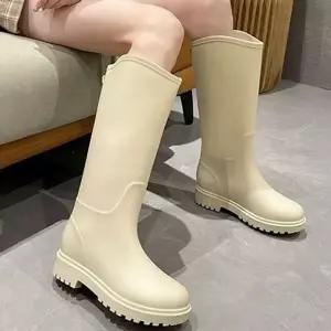 [골드스마일]미끄럼 고무 장화 경량 발목 장화 작업용 농사 롱레인부츠 장마장화