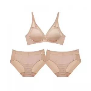 PLAYTEX [브라1+팬티2] 노와이어 18hour 브라팬티 세트 2282929