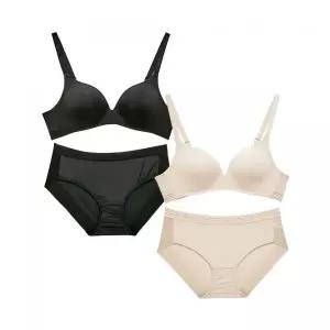 PLAYTEX [2PACK] 노와이어 시크릿밴드 브라팬티 2282958