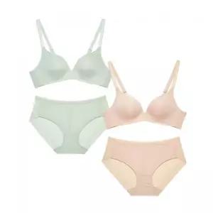 PLAYTEX [2PACK] 노와이어 시크릿 브라팬티 세트 2283092