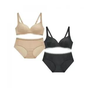 PLAYTEX [2PACK] 노와이어 볼륨업 브라팬티 세트 2283137