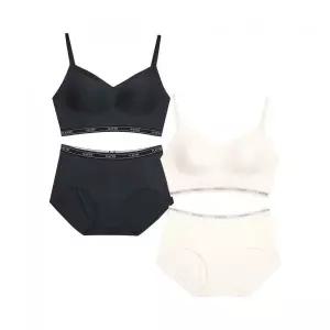 PLAYTEX [2PACK] 노와이어 퓨징 크롭탑 팬티 세트 2283146