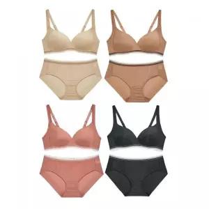 PLAYTEX [4PACK] 노와이어 볼륨업 브라팬티 세트 2283204