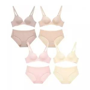 PLAYTEX [4PACK] 노와이어 시크릿 브라팬티 세트 2283216