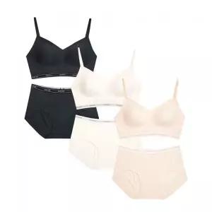 PLAYTEX [3PACK] 노와이어 퓨징 크롭탑팬티 세트 2283248