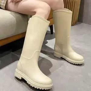 미끄럼 고무 장화 경량 발목 장화 작업용 농사 롱레인부츠 장마장화