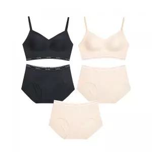 PLAYTEX 노와이어 퓨징 크롭탑팬티 5종세트 2283256