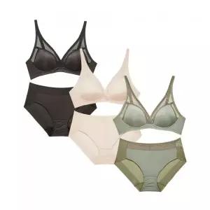 PLAYTEX [3PACK] 노와이어 18HOUR 브라팬티 세트 2283276