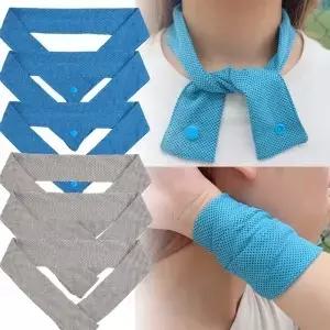 차가운 느낌 여러 가지 빛깔의 냉각 얼음 스카프 목 랩 빠른 건조 스포츠 Headscarf 나일론 휴대용 땀 닦는