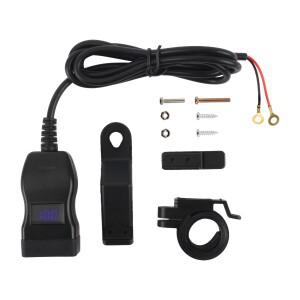 PD QC3.0 오토바이 USB 고속 충전기 12V 전원 어댑터 60W 핸들바 타입 C 소켓 스위치 볼트미터 방수