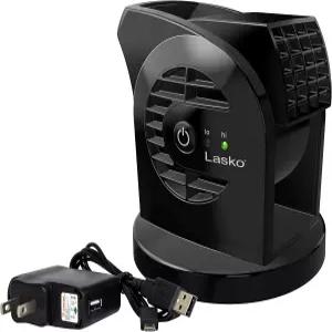 라스코 마이쿨 D301 미니 USB 책상 선풍기 40인치 케이블 및 보너스 AC 어댑터 가정 직장 사무실 기숙사 RV