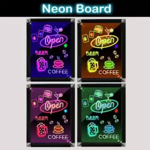 [HZ8] 네온보드 LED 4색 (58cmx85cm)