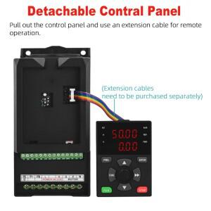 ZQ280 220V 0.75/1.5/2.2/3KW 가변 주파수 드라이브 3상 속도 제어 인버터 모터 VFD