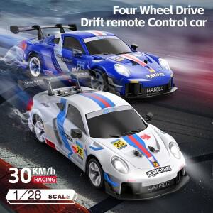WLtoys 284191 업그레이드 자이로 1/28 RC 드리프트 카 4WD 고속 무선 조종 모델 2.4G 차량 미니